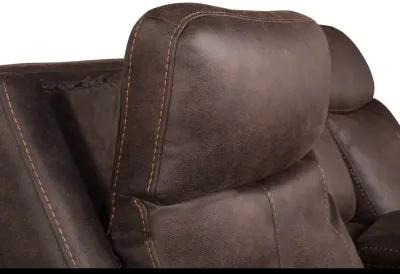 Valencia Dual-Power Reclining Sofa - Walnut