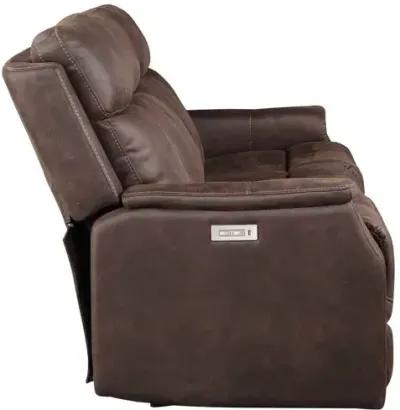 Valencia Dual-Power Reclining Sofa - Walnut