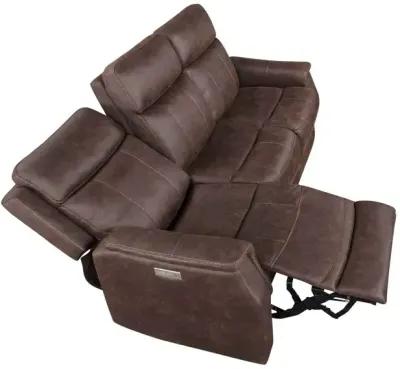 Valencia Dual-Power Reclining Sofa - Walnut