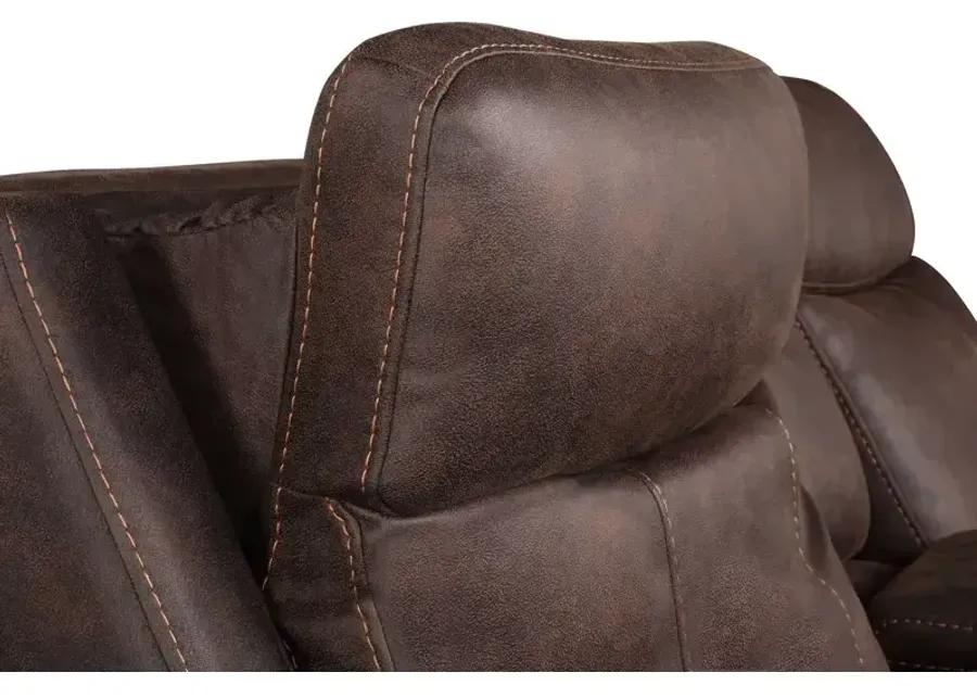 Valencia Power Reclining Loveseat w/Console - Walnut