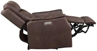 Valencia Dual-Power Leatherette Recliner, Walnut