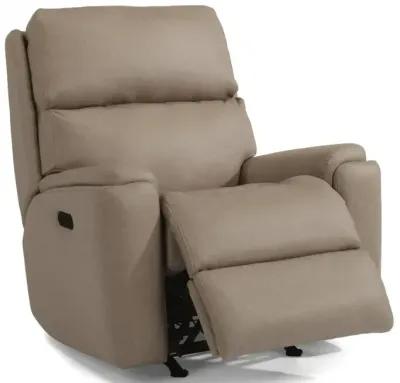 Rio Fabric Power Rocking Recliner with Power Headrest