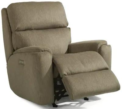 Rio Fabric Power Rocking Recliner with Power Headrest