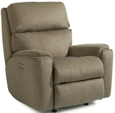 Rio Fabric Power Rocking Recliner with Power Headrest