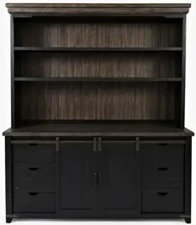 Madison County Server + Hutch - Vintage Black