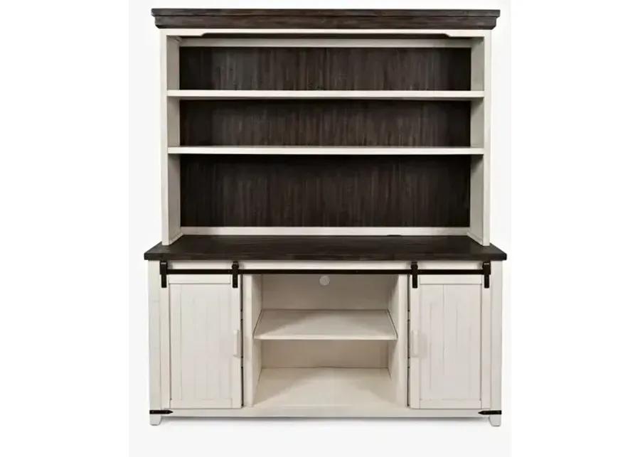 Madison County Server + Hutch - Vintage White