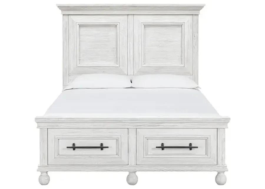 Summerhouse Queen Storage Bed - Dover White