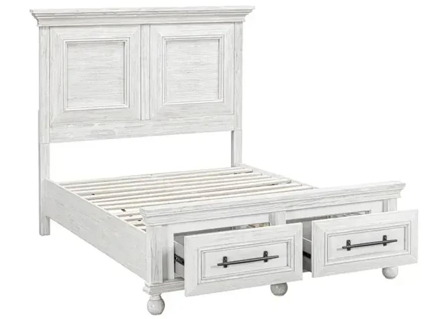 Summerhouse Queen Storage Bed - Dover White