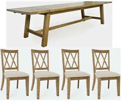 Telluride 5 PC Dining Set - Brown