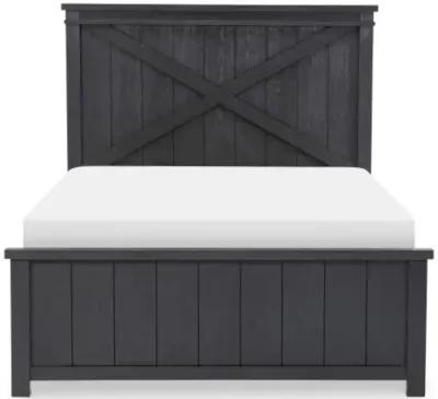 Flatiron Full Panel Bed - Black