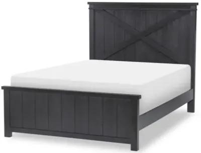 Flatiron Full Panel Bed - Black