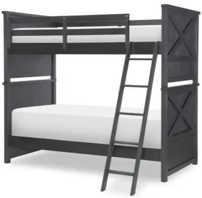 Flatiron Twin Over Twin Bunk Bed - Black