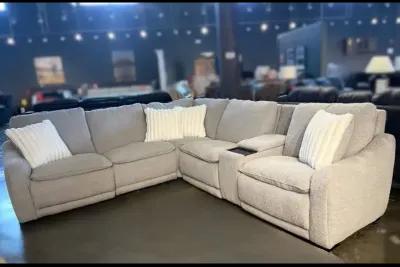 6 PC Reclining Sectional - Skylander Dove