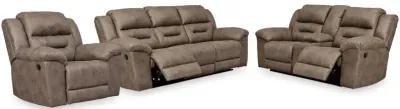 Stoneland Reclining Sofa, Loveseat and Recliner