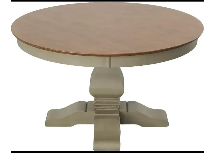 Solid Round Top Pedestal Table