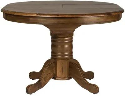 Carolina Crossing 5 Piece Pedestal Table Set