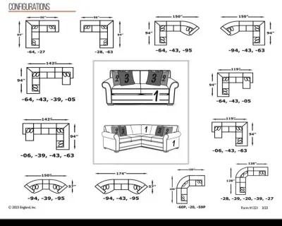 Brantley 4 PC Sectional