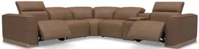 6 PC Power Reclining Sectional - Aline Butternut