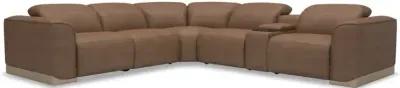 6 PC Power Reclining Sectional - Aline Butternut