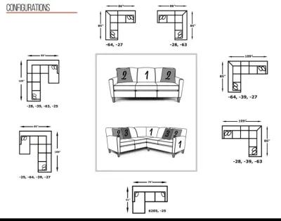 Collegedale 2 Piece Sectional