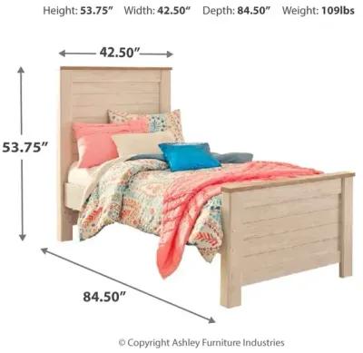 Willowton Twin Panel Bed