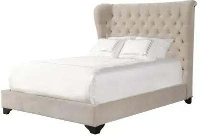 Chloe Meringue King Bed - Natural