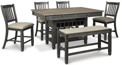 Tyler Creek 6 PC Counter Height Dining Set