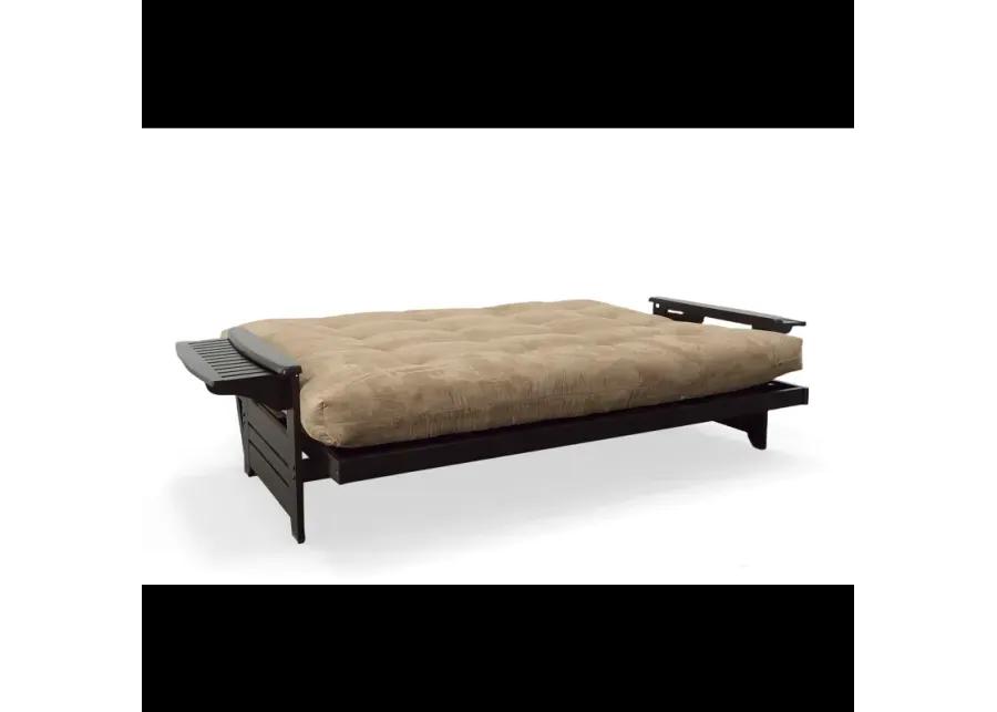 Phoenix Espresso Full Futon w/Cushion - Peats Suede