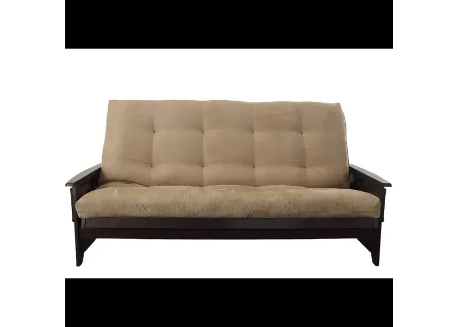 Phoenix Espresso Full Futon w/Cushion - Peats Suede