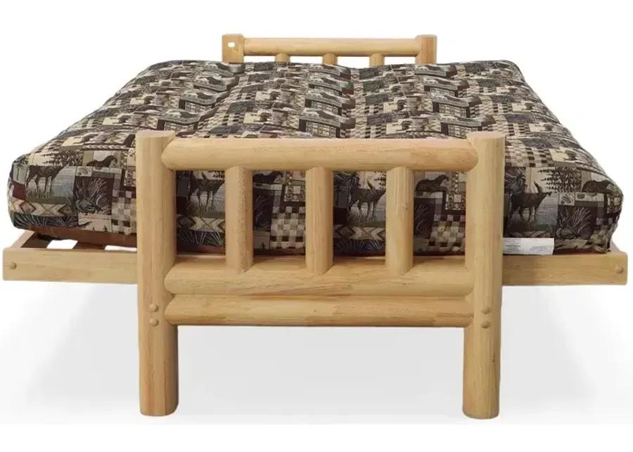 Natural Lodge Full Futon w/Cushion - Peters Cabin