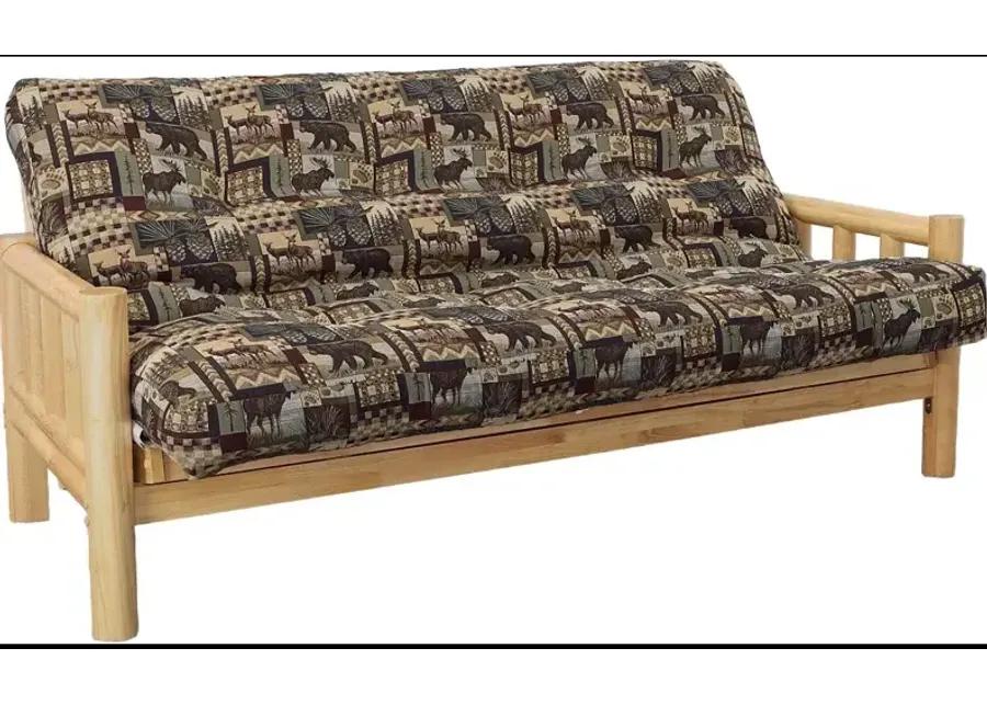 Natural Lodge Full Futon w/Cushion - Peters Cabin