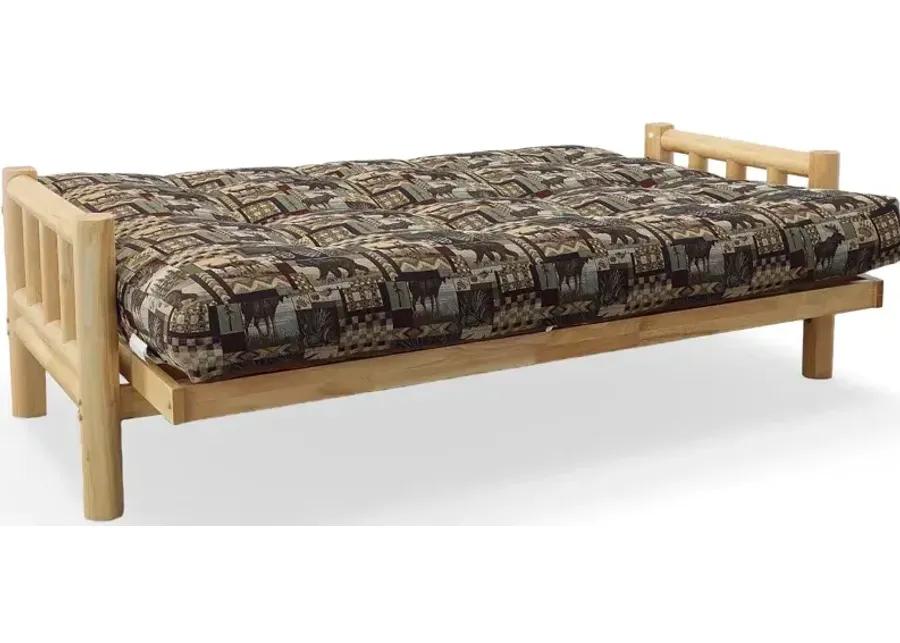 Natural Lodge Full Futon w/Cushion - Peters Cabin