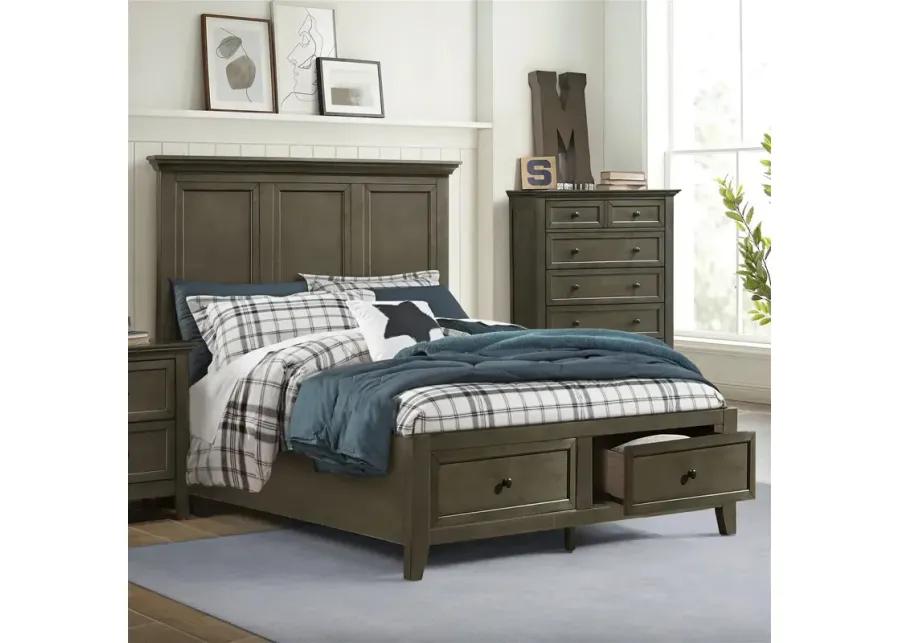 San Mateo Full Storage Bed - Gray