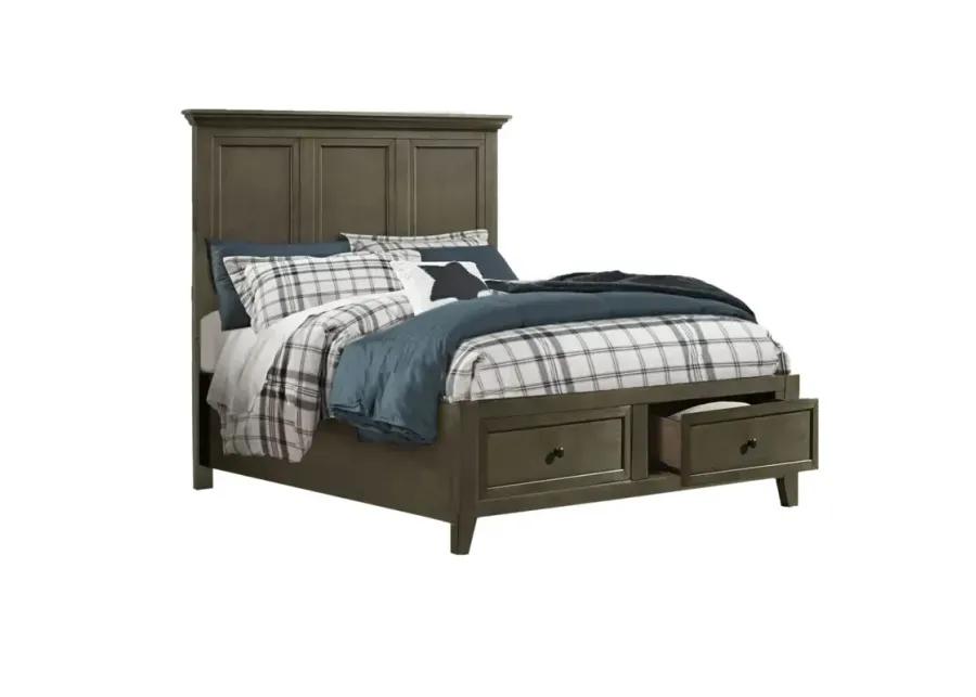 San Mateo Full Storage Bed - Gray