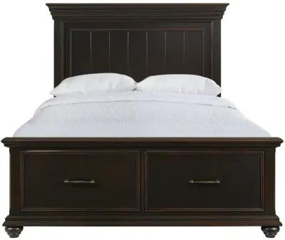 Slater Queen Bed w/ Storage - Black