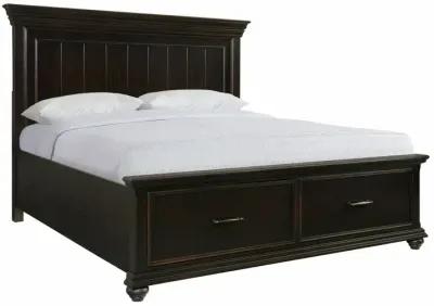 Slater Queen Bed w/ Storage - Black