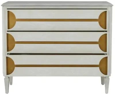 Kaitlin 3-Drawer Chest - Stained Brass/Cerused White - Gabby