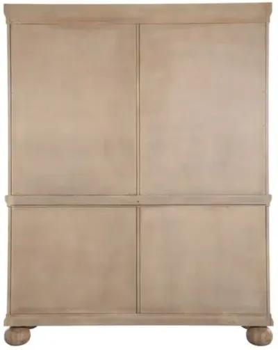 Delmont Cabinet - Blonde Natural/Antique Bronze - Gabby - Brown