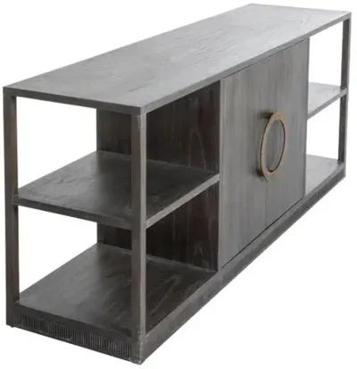 Chrei Media Console - Cerused Ash/Stained Brass - Gabby - Brown