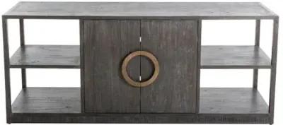 Chrei Media Console - Cerused Ash/Stained Brass - Gabby - Brown