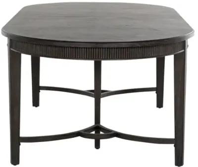 Whitlock 86" Dining Table - Cerused Forest Black - Gabby