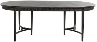 Whitlock 86" Dining Table - Cerused Forest Black - Gabby