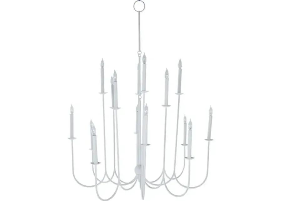 Snow Chandelier - Plaster White - Gabby