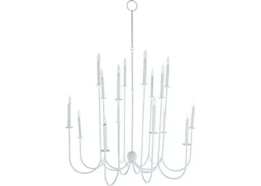 Snow Chandelier - Plaster White - Gabby