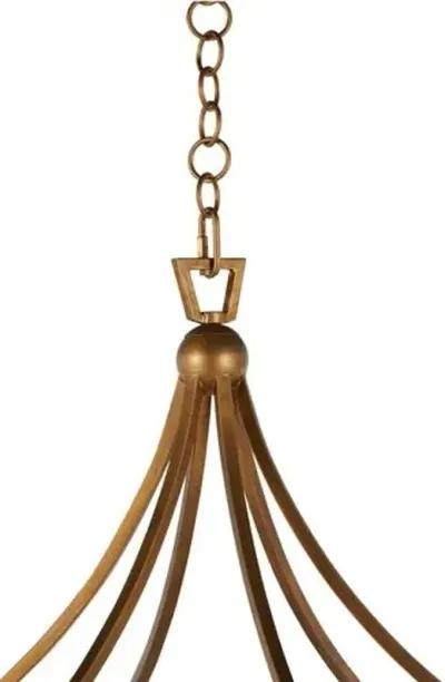 Skei Chandelier - Aged Brass - Gabby