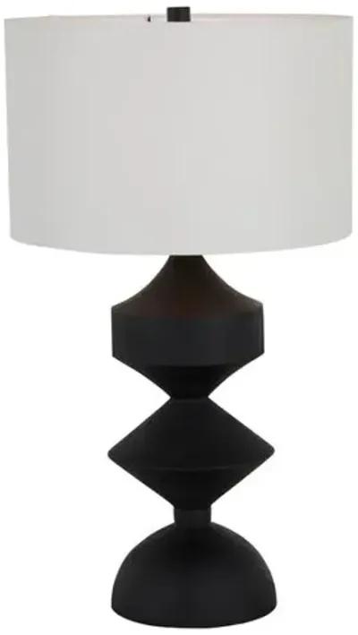 Maddox Table Lamp - Plaster Black - Gabby