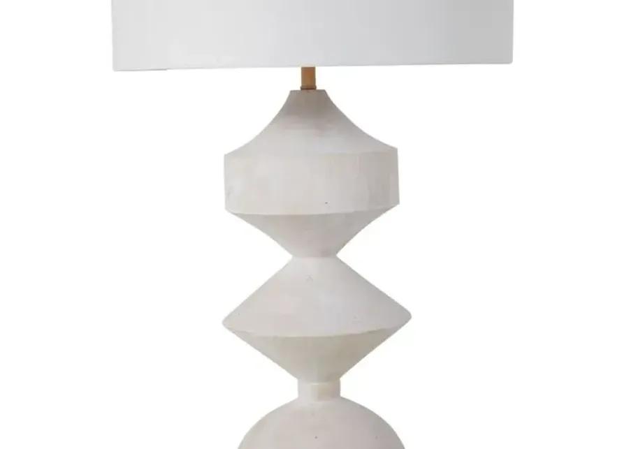 Maddox Table Lamp - Plaster White - Gabby