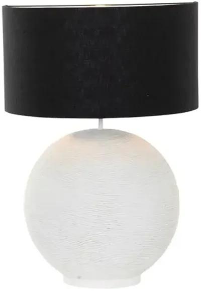 Orion Large Demilune Table Lamp - Plaster White - Gabby