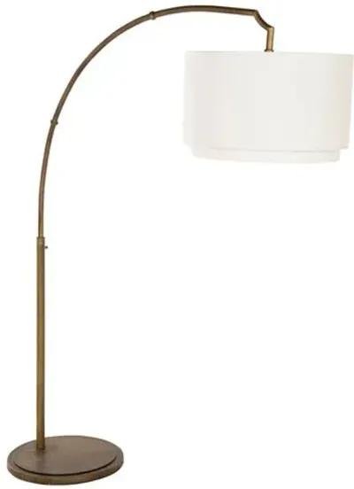 Caesar Arched Floor Lamp - Brushed Brass - Gabby - Handcrafted