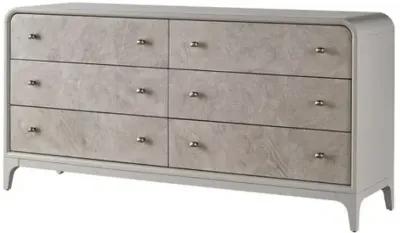 Tranquility Immersion 6-Drawer Burl Dresser - Gray Moonstone - Miranda Kerr Home